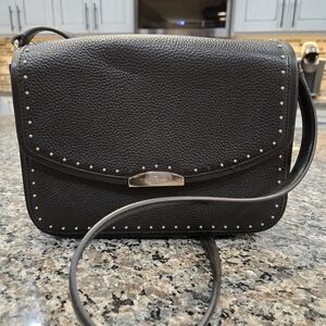 Kate Spade Black Leather Studded West Street Kenway Crossbody Bag